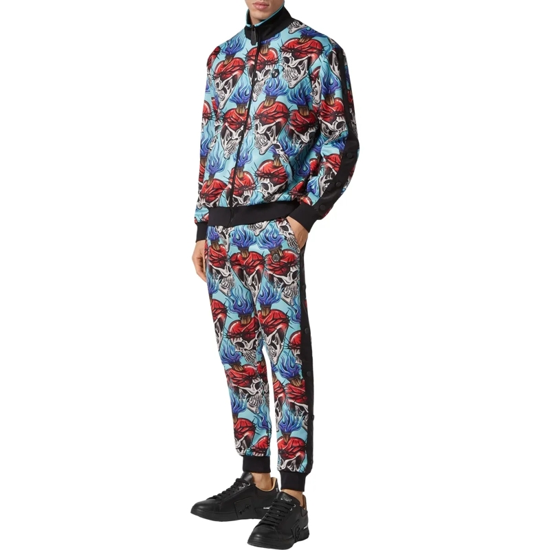 Philipp Plein Jogginghose Jogginganzug Tattoo türkis(Image 4)