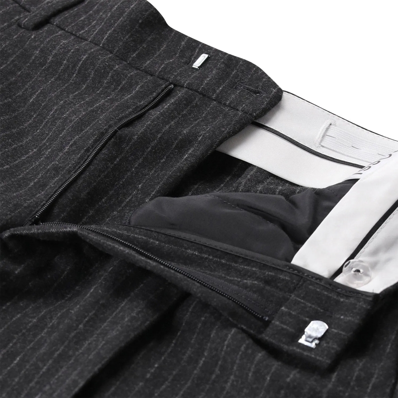 ROSSI Stoffen broek Hose aus Woll-Mix grau(Image 3)