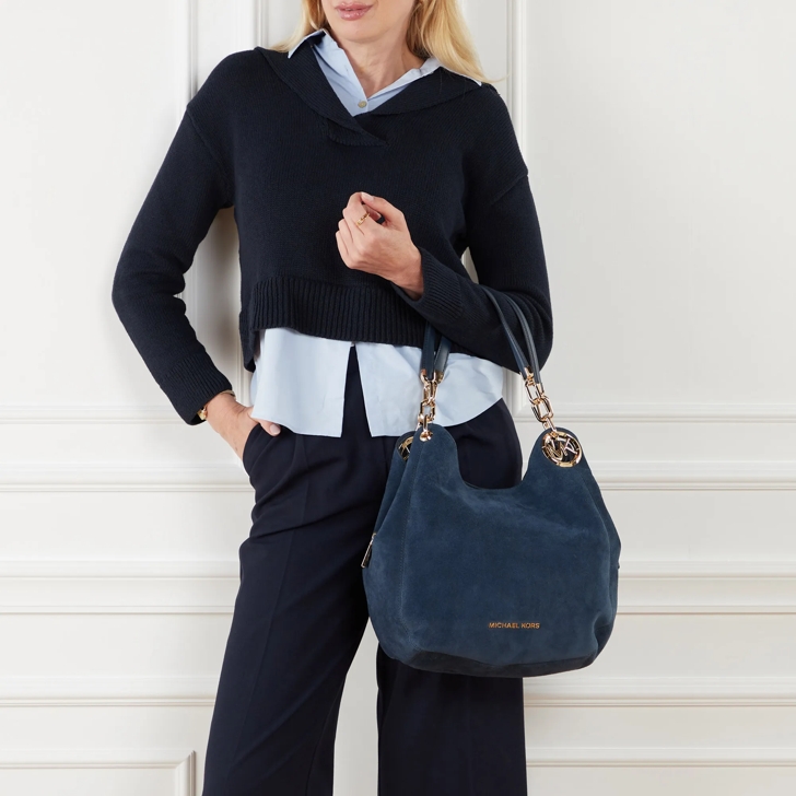 Navy large handbag sale