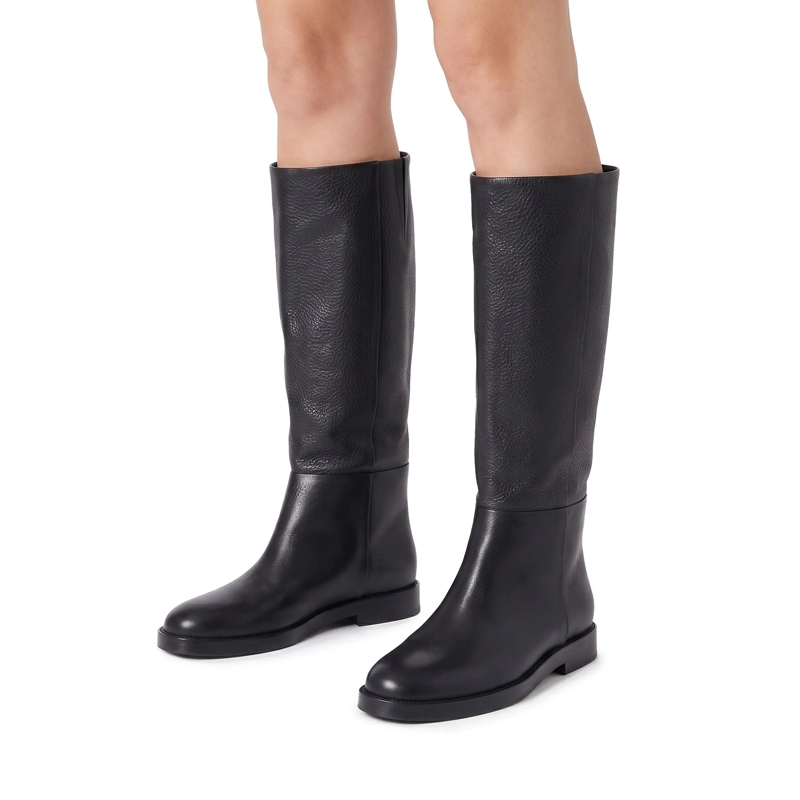 Agl Schnürschuhe Stiefel Zenit aus Leder schwarz(Image 2)