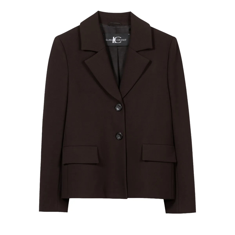 Luisa Cerano Blazer Zwei-Knopf-Blazer truffle