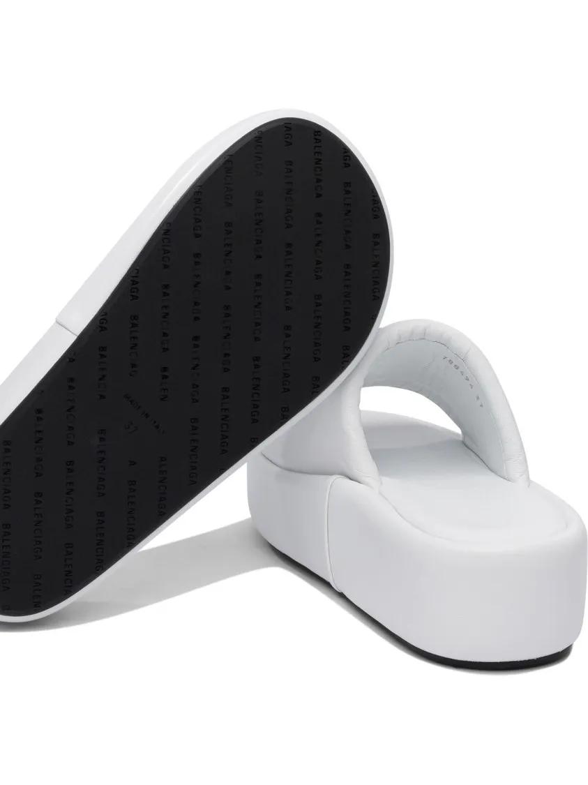 Thumbnail - Balenciaga Sandalen - "Rise" 55 Mm Slides - Gr. 41 (EU) - in Weiß - für Damen