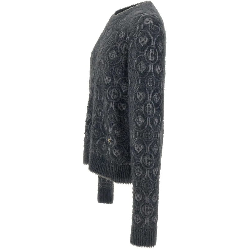 Casablanca Pullover Pullover mit Allover-Logo Dunkelgrau(Image 3)