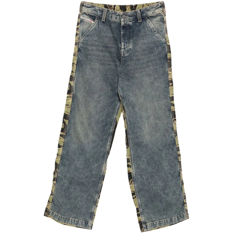 Diesel Jeans mit geradem Bein Jeans Denim blau