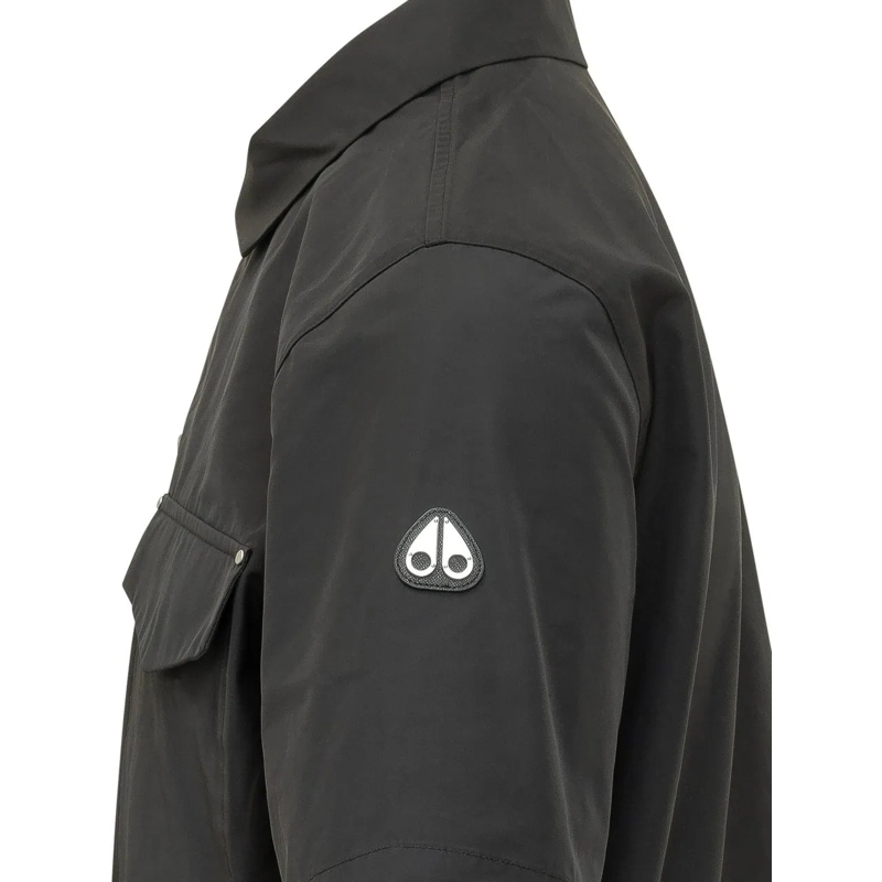 Moose Knuckles Legeres Oberteil Camicia Charlesbourg Nera schwarz(Image 3)