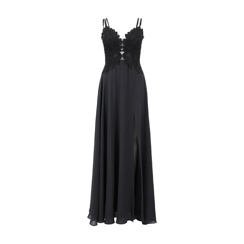 Vera Mont  Abendkleid mit Spitze Schwarz