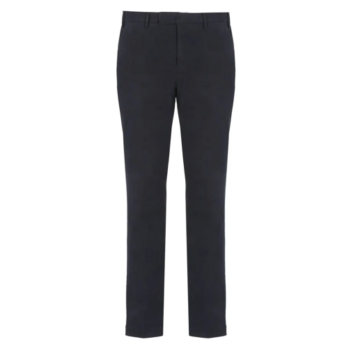 Pt Torino Cotton Trousers Blue 