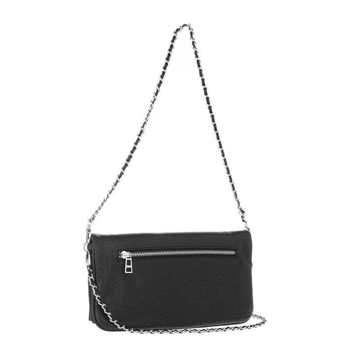 Zadig Voltaire Rock Grained Leather Noir Sac a bandouliere