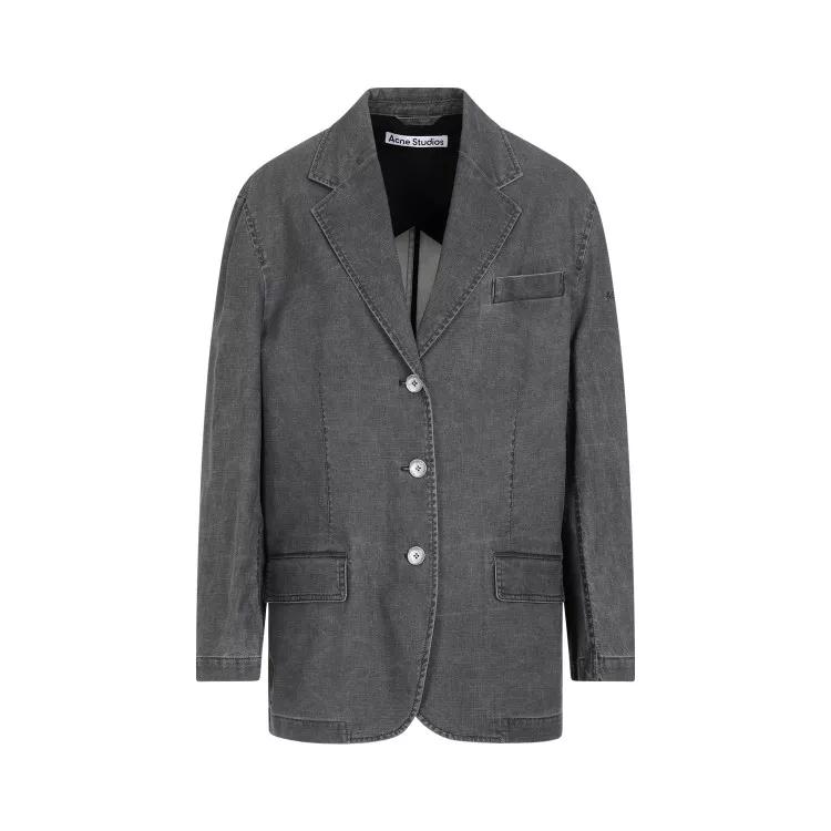 Acne Studios - Black Cotton Jacket - Größe 38 - black