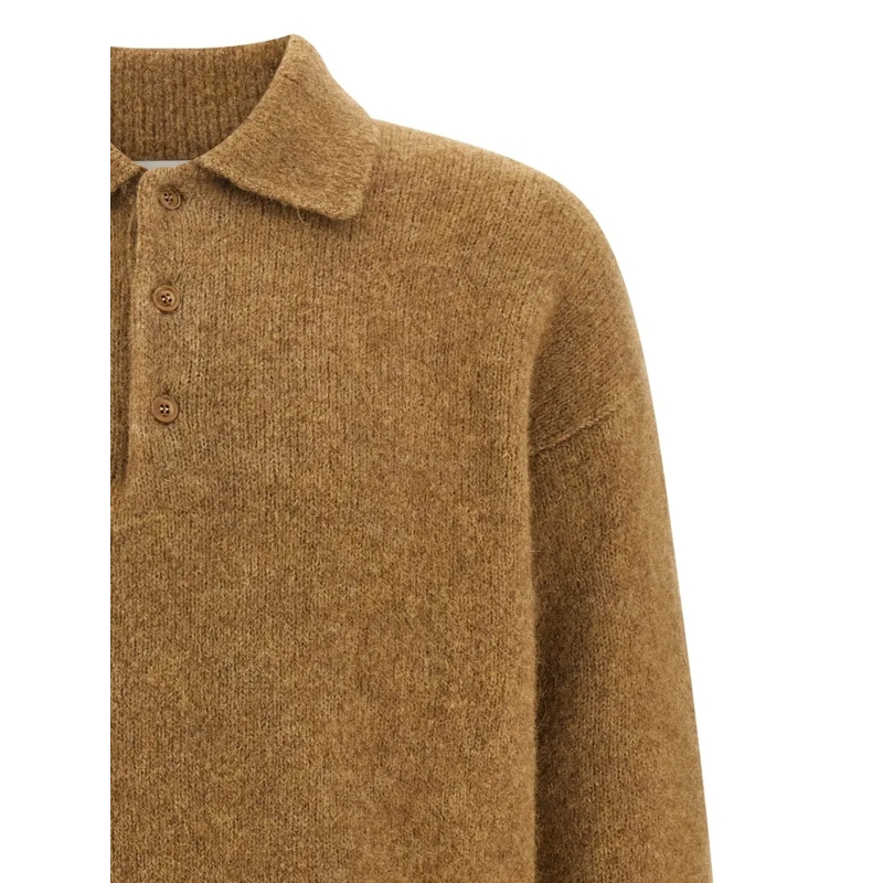 AMI Paris Polohemd 'Ami' Polo Shirt Brown(Image 3)