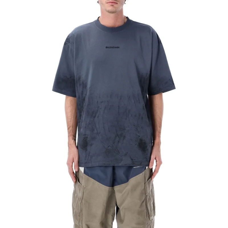 Balenciaga T-shirt Back Medium Fit T-Shirt Blue
