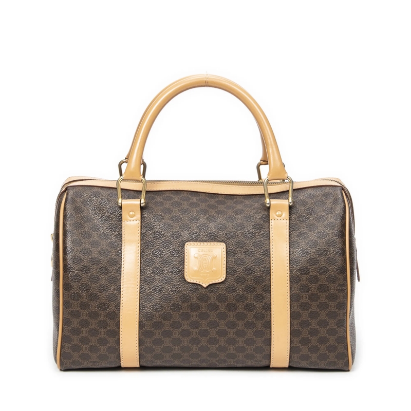 Celine Crossbody Bag Vintage Small Boston beige