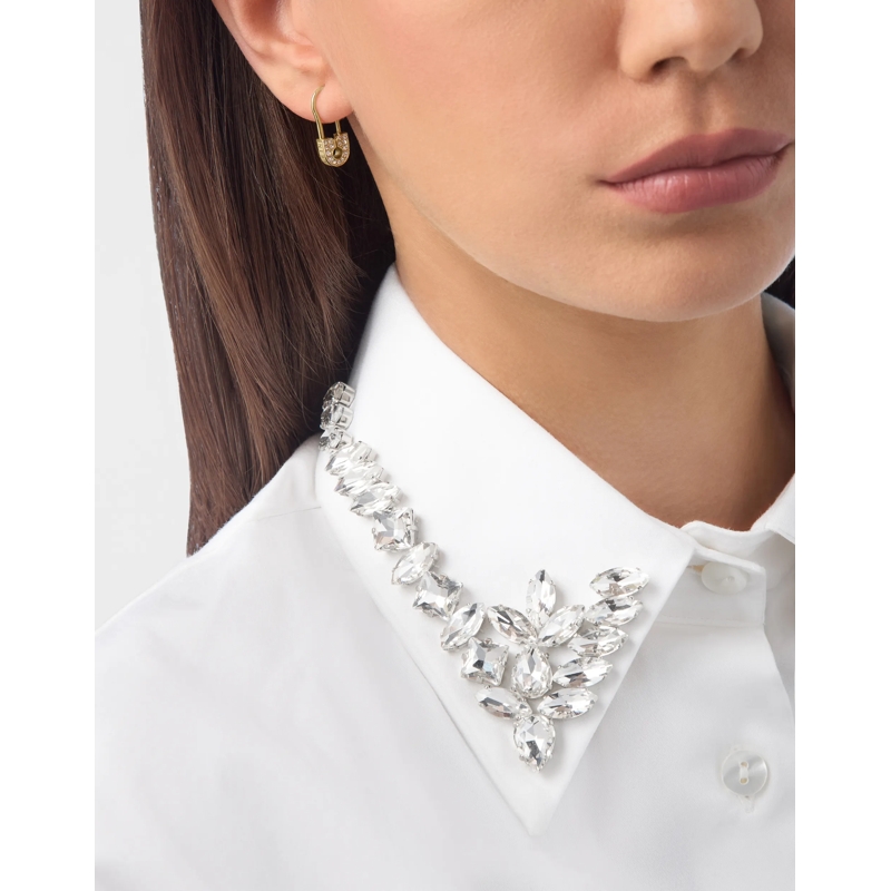 Philipp Plein Ohrhänger Ohrringe Plein Safety Pin gold(Image 3)