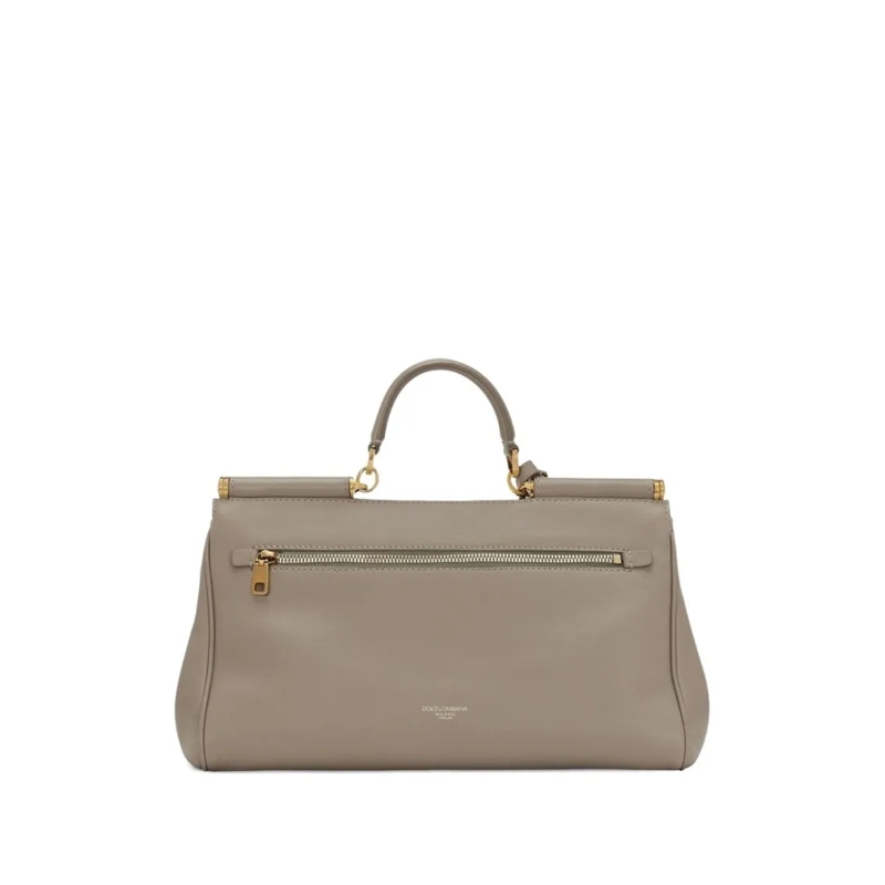 Dolce&Gabbana Schultertasche Structured Beige Handbag With Detachable Shoulder  Brown(Image 2)
