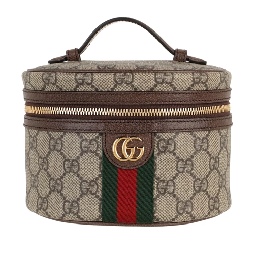 Gucci GG Supreme Ophidia Cosmetic Case Beige Make-Up Bag