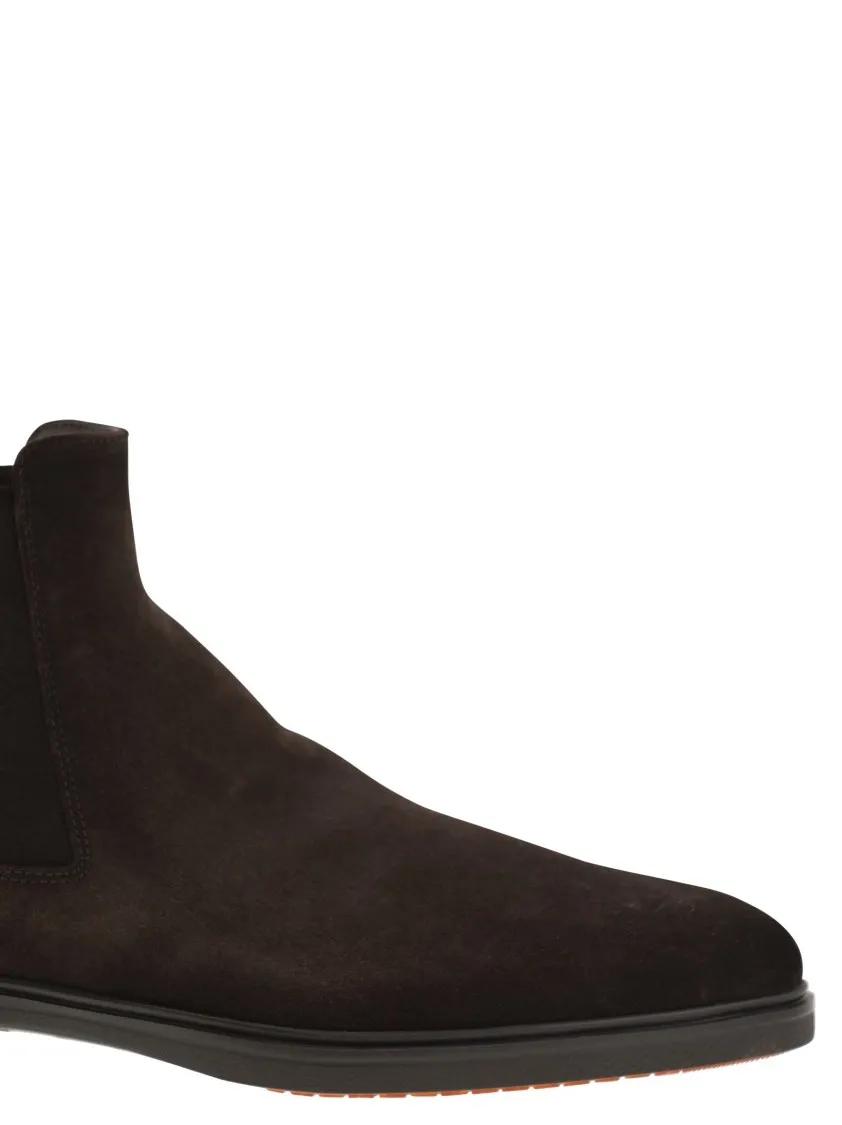 Thumbnail - Santoni Stiefel - Easy Suede Ankle Boot - Gr. 9 - in Braun - für Damen