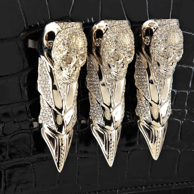 Philipp Plein Clutch Clutch Mit Schmucksteinen schwarz(Image 5)