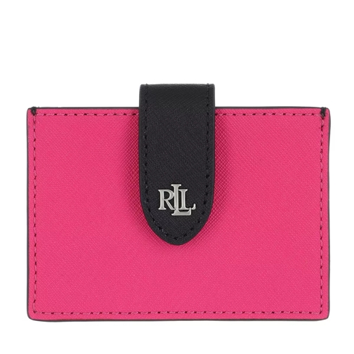 Lauren Ralph Lauren Accordn Card Card Case Medium Nouveau Bright Pink/Lauren Nvy Portemonnaie mit Überschlag