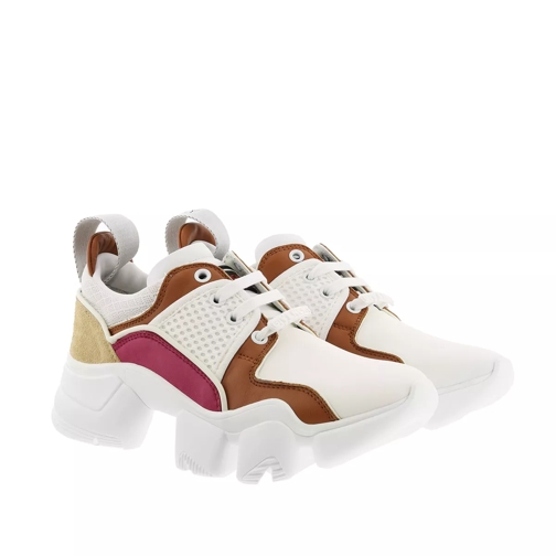 Givenchy Low JAW Sneakers Neoprene Leather White/Caramel lage-top sneaker