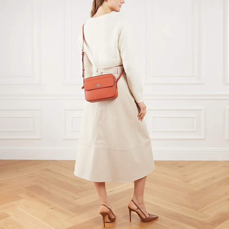 Lauren Ralph Lauren Crossbody Bag Marcy Cmra Crossbody Medium Rust Orange(Image 2)