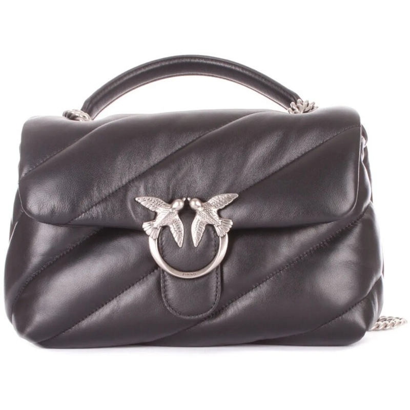 Pinko Tote Bags Nero Silver silber