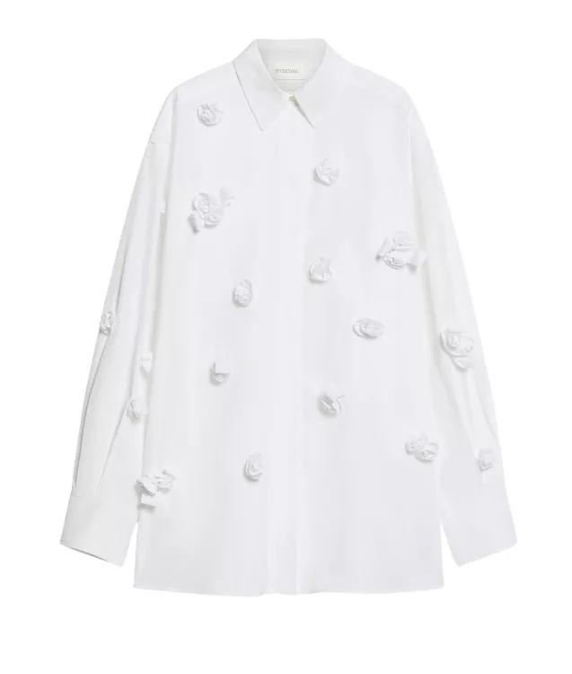 Sportmax - Bisous Shirt - Größe 44 - weiß