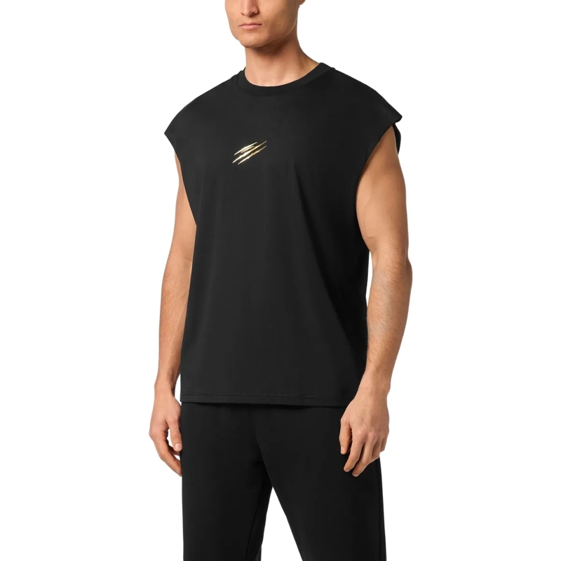 Plein Sport Hemd Tanktop Mit Kapuze   schwarz(Image 3)