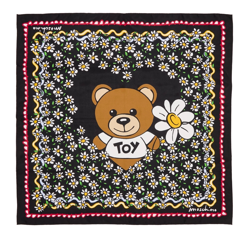 Moschino Leichter Schal 100% Silk Twill H. Prt. Square Moschino Multicolored