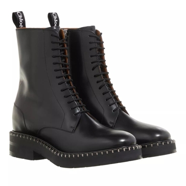 Chloe Noua Boots Black Laarzen met vetersluiting