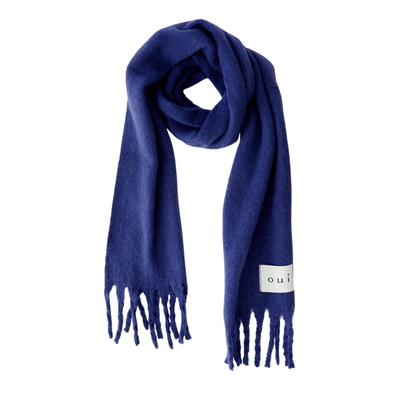 Oui Wollschal Schal blau
