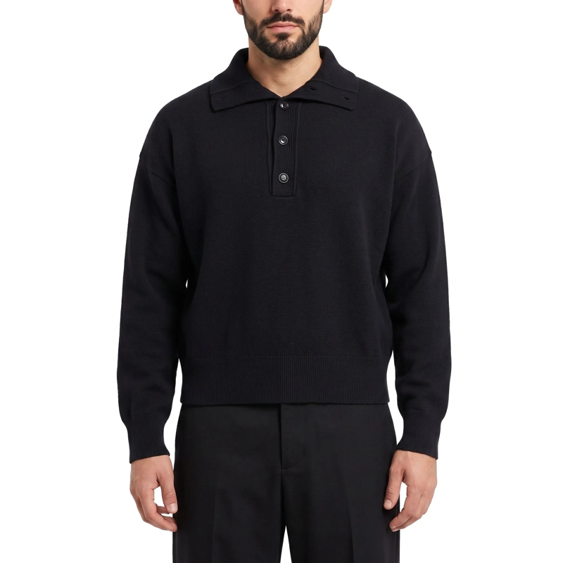 AMI Paris Pullover Pullover aus Merinowolle schwarz(Image 2)