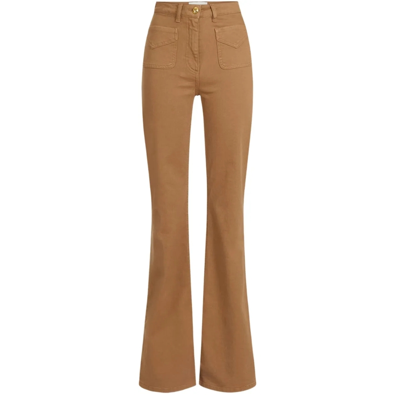 Elisabetta Franchi Jeans mit geradem Bein Jeans Daino braun