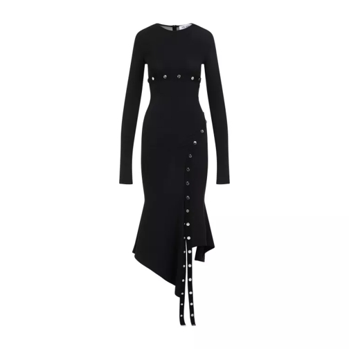 The Attico Black Midi Dress Black 