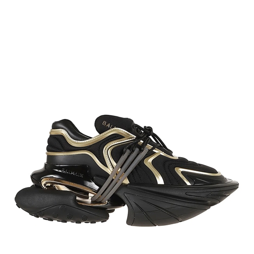 Balmain Low-Top Sneaker Unicorn Wave Sneakers In Neoprene And Calfskin Black