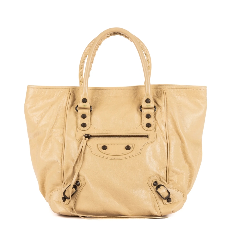 Balenciaga Crossbody Bag Small Classic Sunday Tote beige