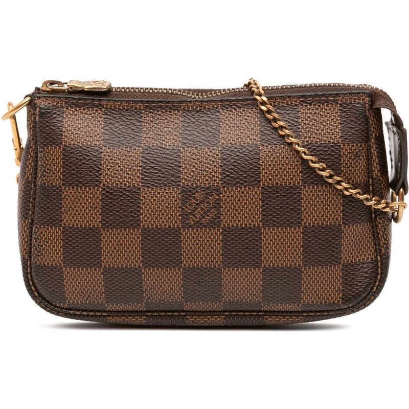 Louis Vuitton Tote Damier Ebene Mini Pochette Accessoires braun