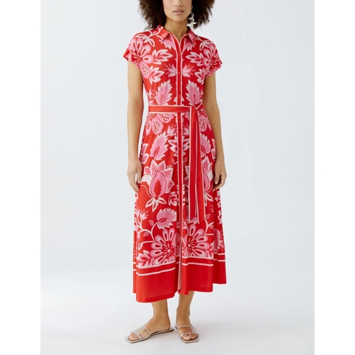 Oui Sommerkleider Hemdblusenkleid rot (Image 2)
