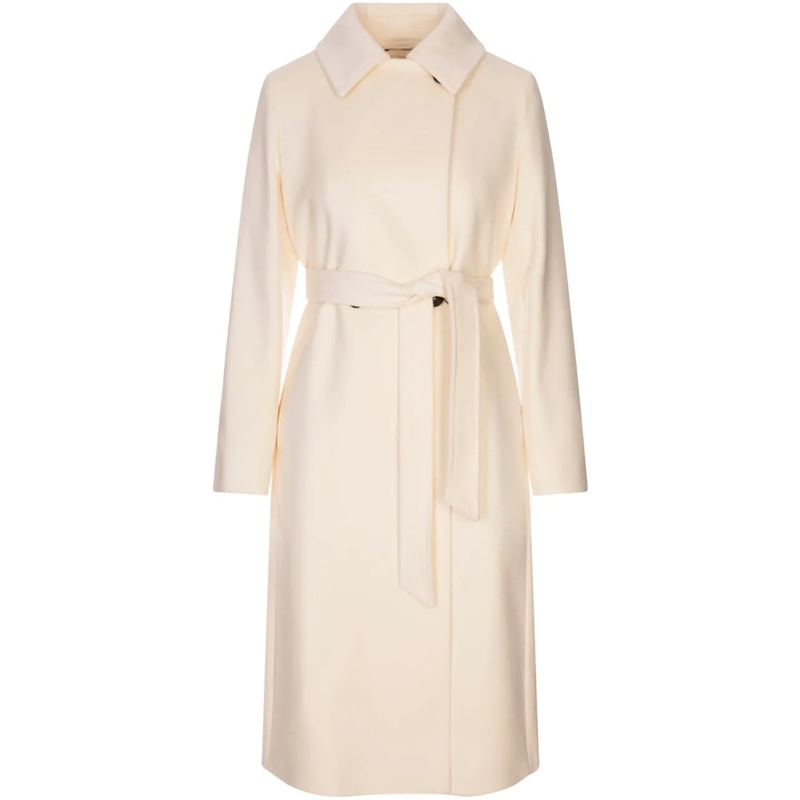 Max Mara Veste de transition Coats White weiß