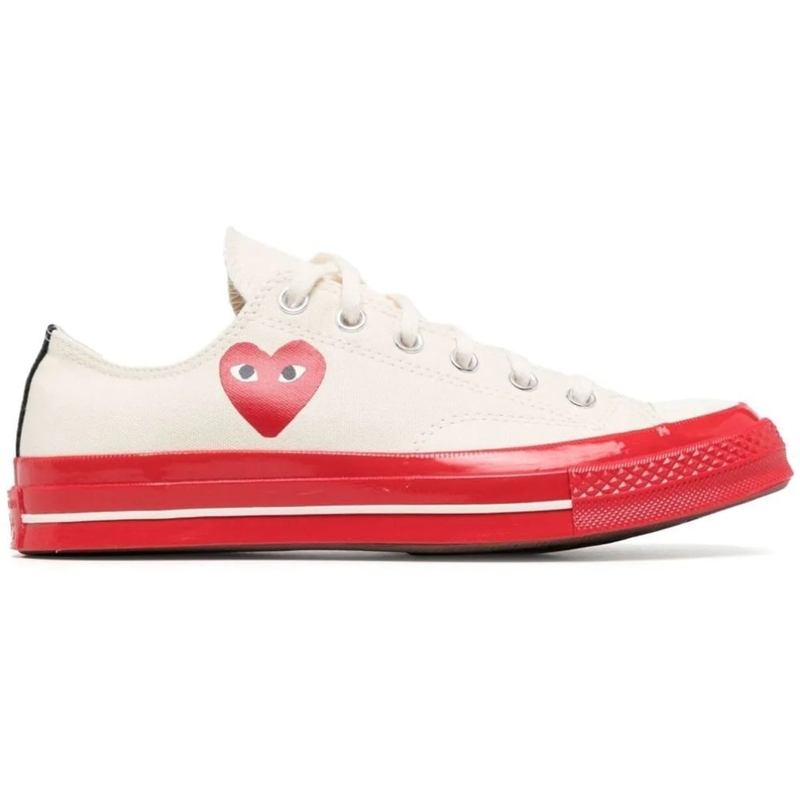 Comme des Garcons Low-Top-Sneaker Comme Des Garcons Play X Converse Chuck 70 Sneaker weiß (Image 3)