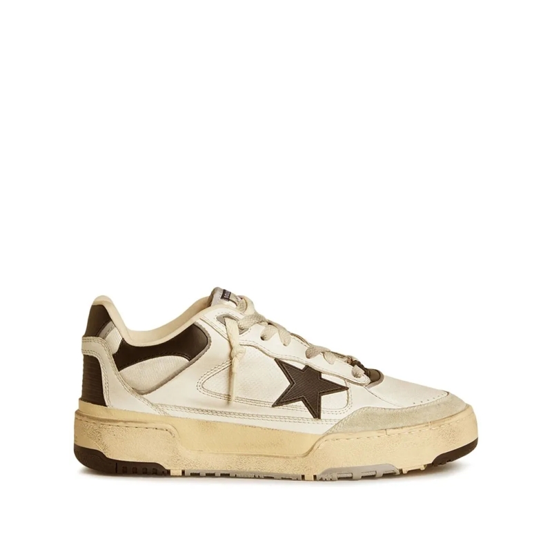 Golden Goose Low-Top-Sneaker Low-Top Sneakers With Vintage Star Emblem Neutrals