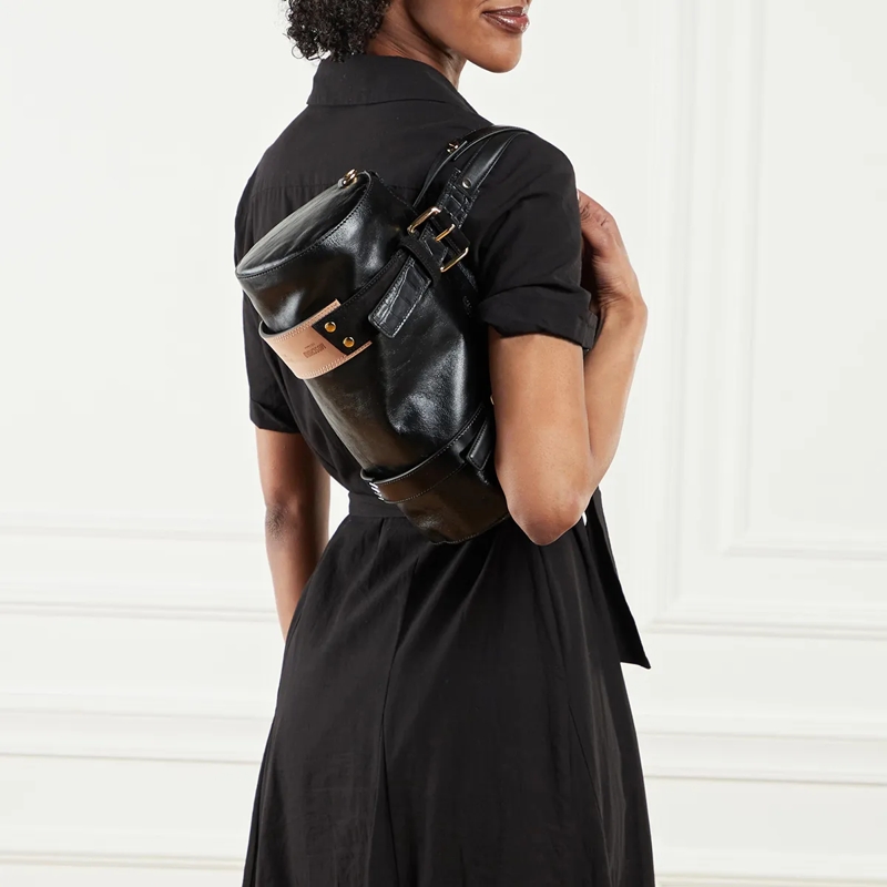 Moschino Duffle Bag Vitello Dallas Nero(Image 2)