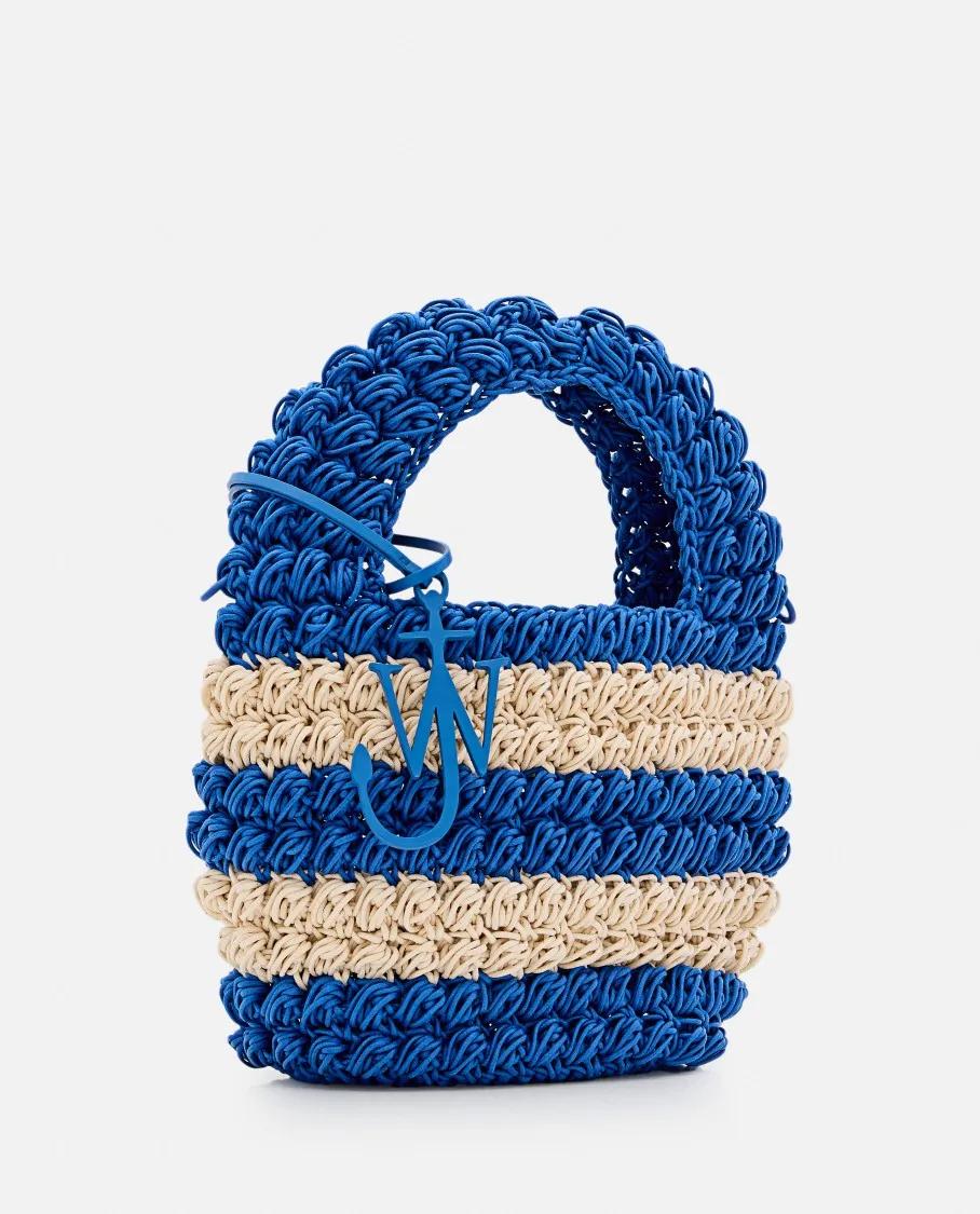 J.W.Anderson Totes & shoppers Popcorn Woven Basket Bag in blauw