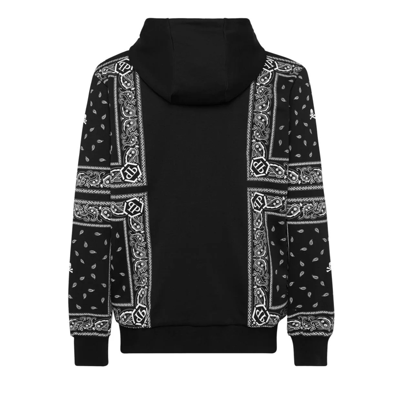 Philipp Plein Sweatjacke Kapuzen-Sweatjacket Paisley schwarz(Image 5)