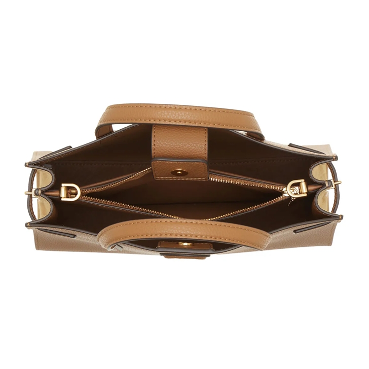Tory Burch Robinson Pebbled Small Satchel Tiger S Eye Tote