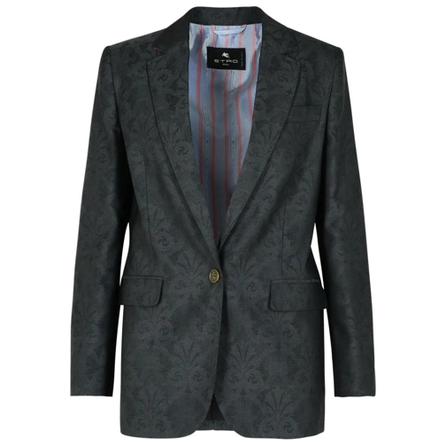 Etro Blazer Grey Wool Blazer Grey