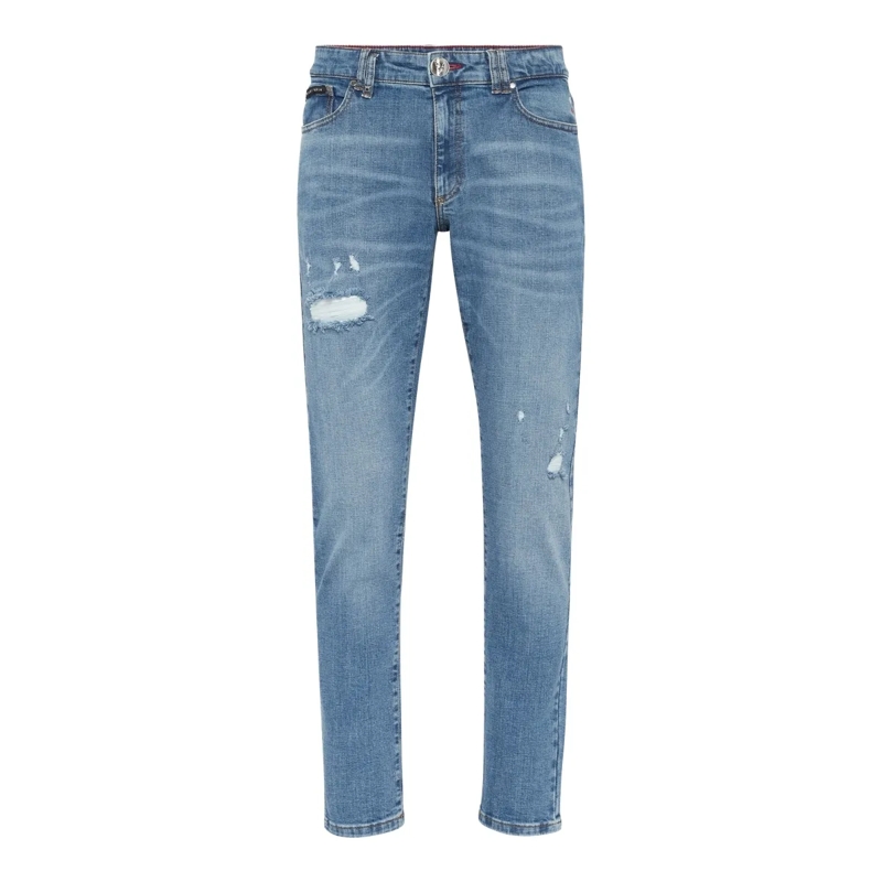 Philipp Plein Skinny-Leg-Jeans Schlanke Passform jeansblau