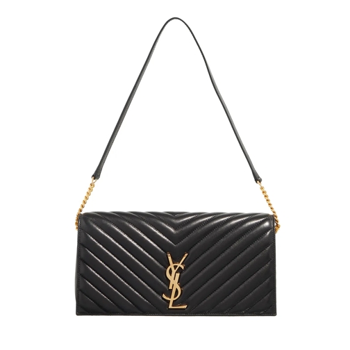 Saint Laurent Ysl Kate Nero Axelremsväska