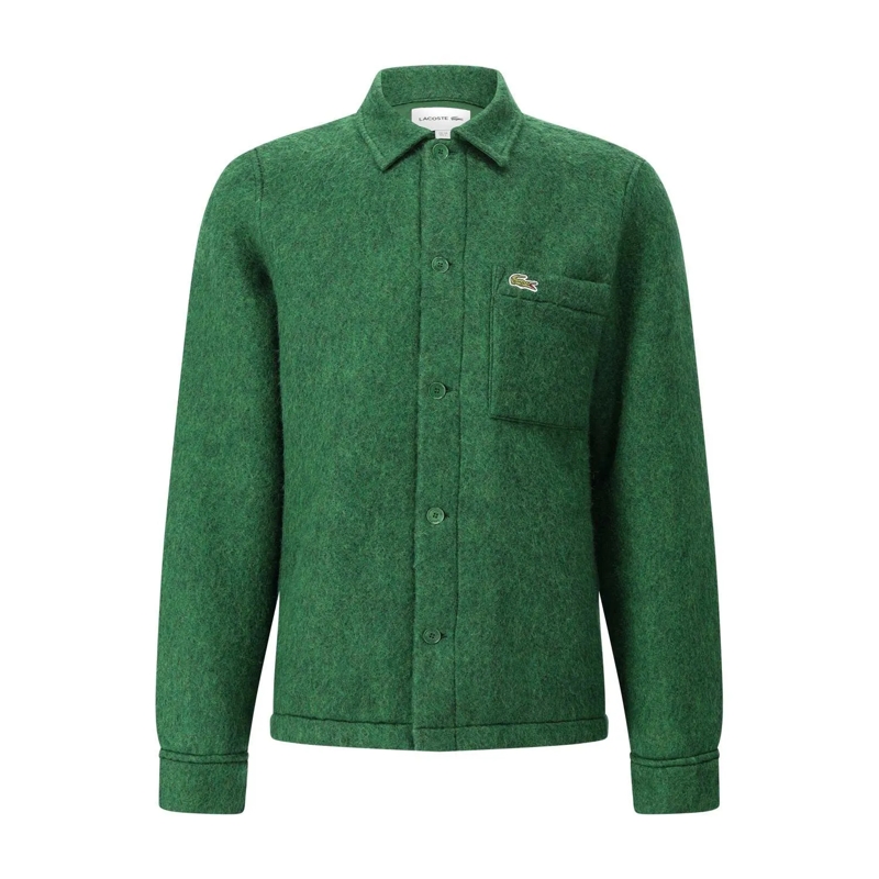 Lacoste Blazer Jacke aus Woll-Mix Grün