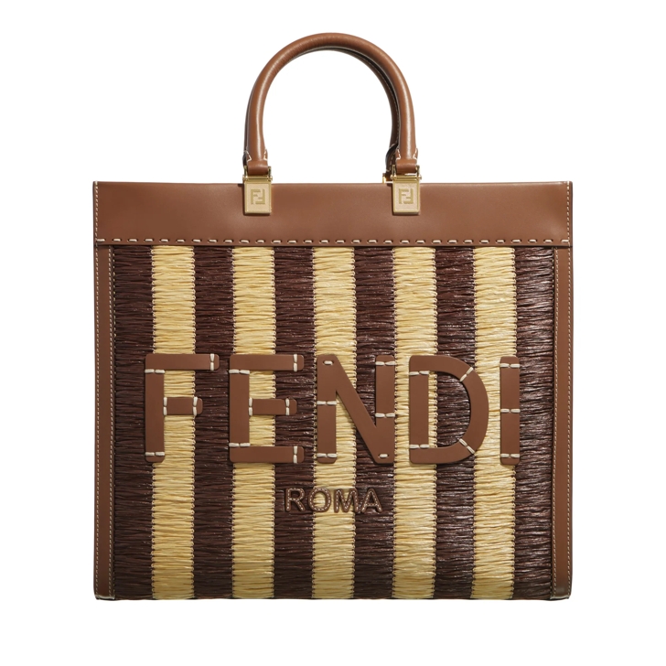 トートバッグ Fendi Rafia Medium Sunshine Shopping Bag Fendi Sunshine Medium Raffia Beige | Fendi