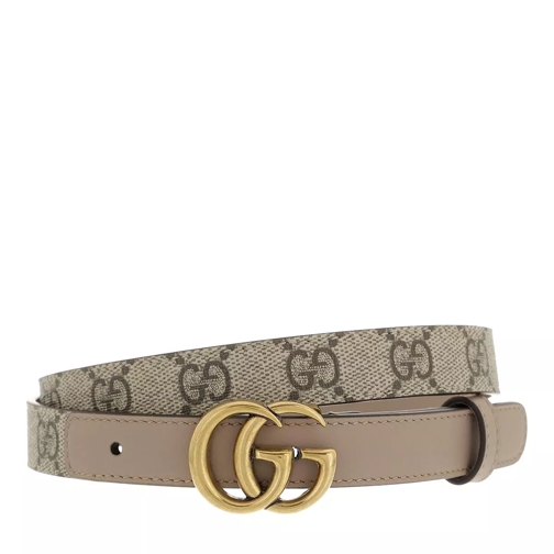 Gucci GG Marmont Thin Belt Beige Ebony/Porcelain Rose Dünner Gürtel